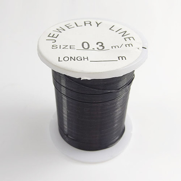 10m reel black colour 0.3mm brass wire