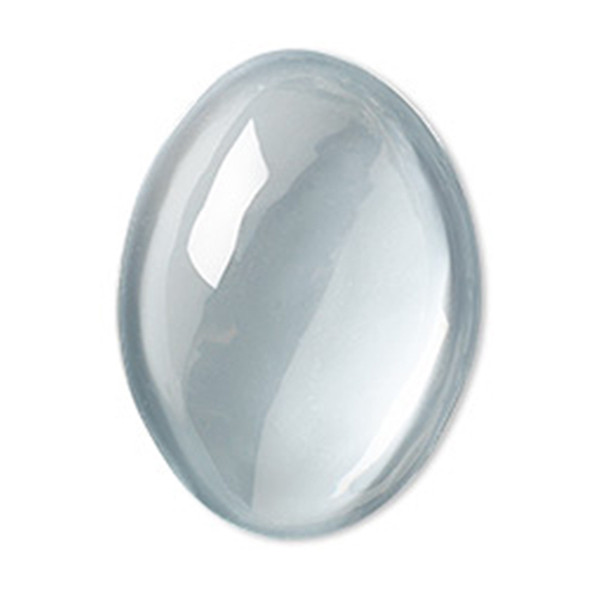 10 glass oval cabochons 18mm x 25mm