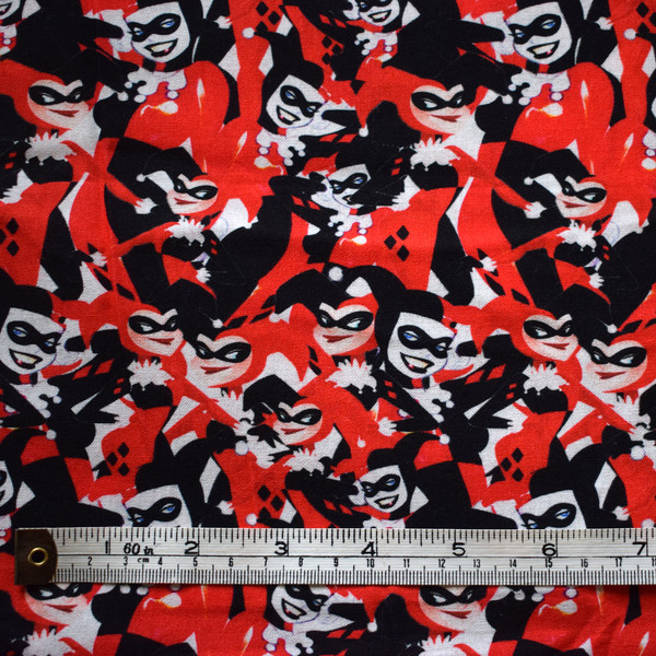 Harley Quinn 100% cotton fabric,