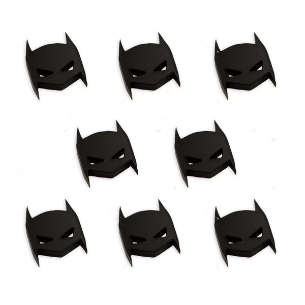 8 Batman mask cabochons, 2cm