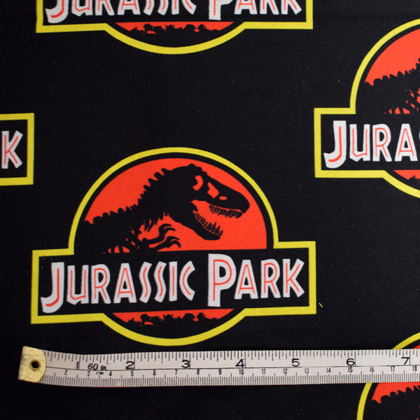 Jurassic Park fabric offcut