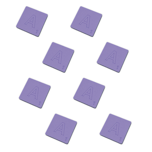 8 Scrabble tile cabochons, laser cut