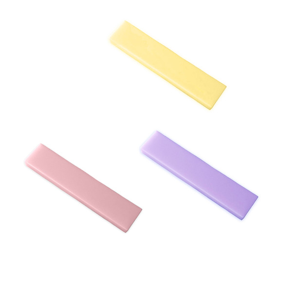 Rectangle blank (45 x 10mm) for our plastic hair clips