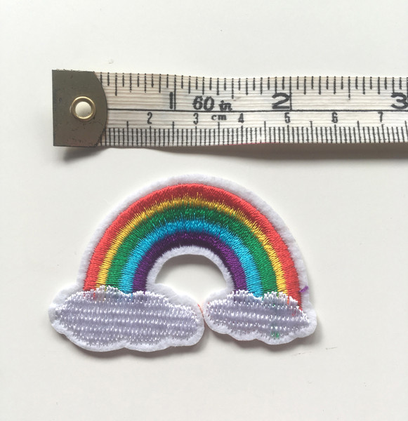 Rainbow sew on patch 5.5cm x 4cm
