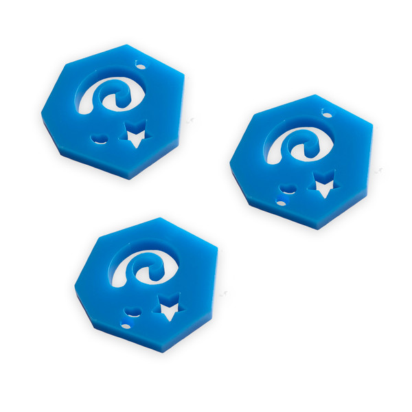 8 Fossil Animal crossing link shapes, 2cm