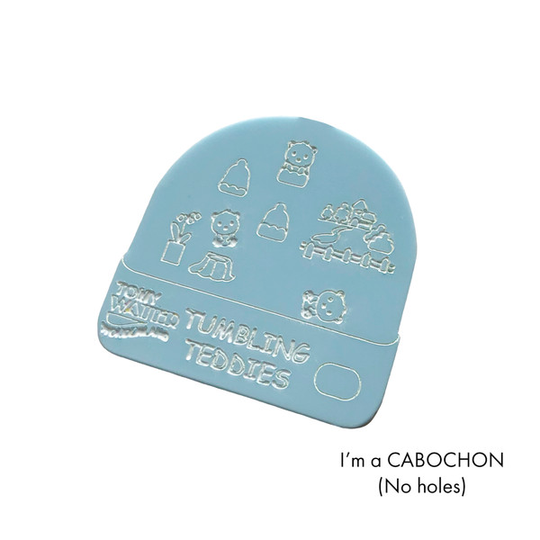 Cabochon Tumbling Teddies water game laser cut