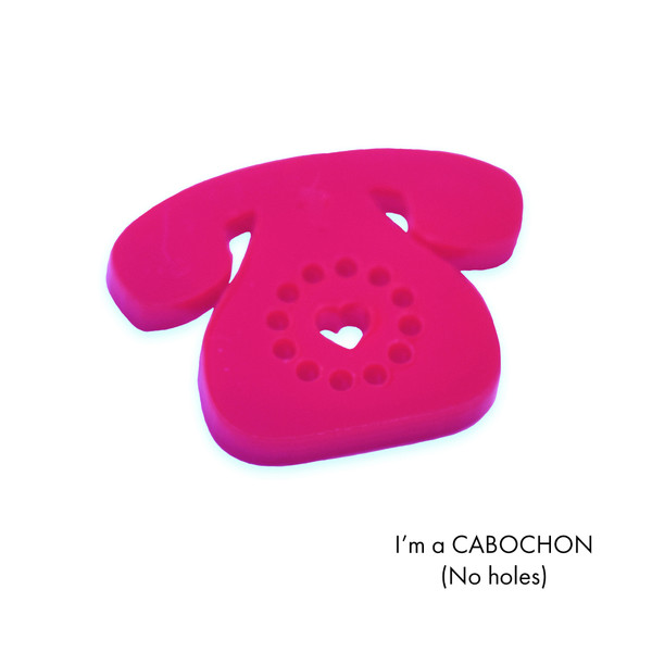 Cabochon telephone laser cut
