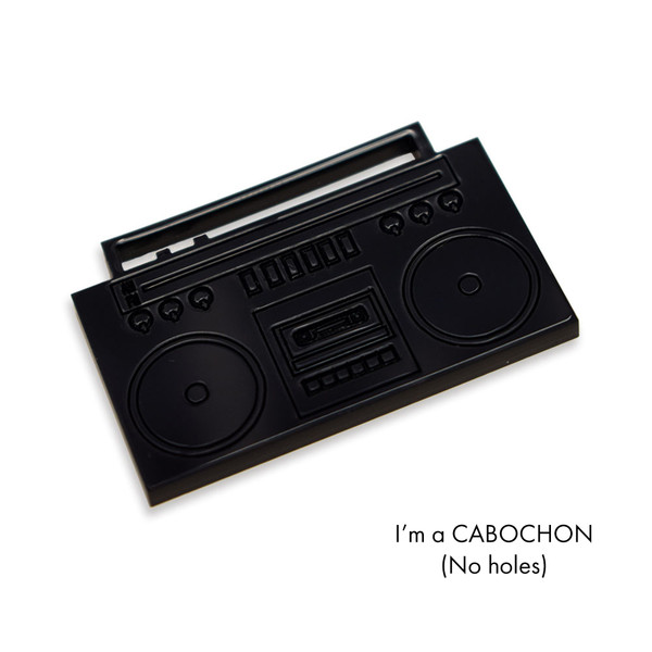 Cabochon Ghetto blaster laser cut