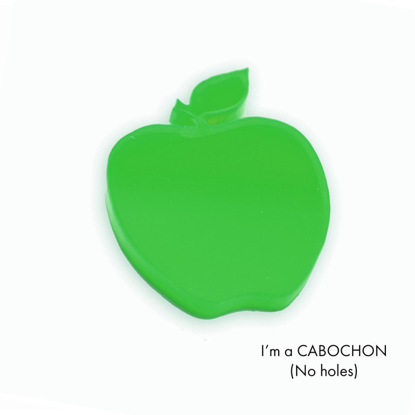 Cabochon Apple laser cut