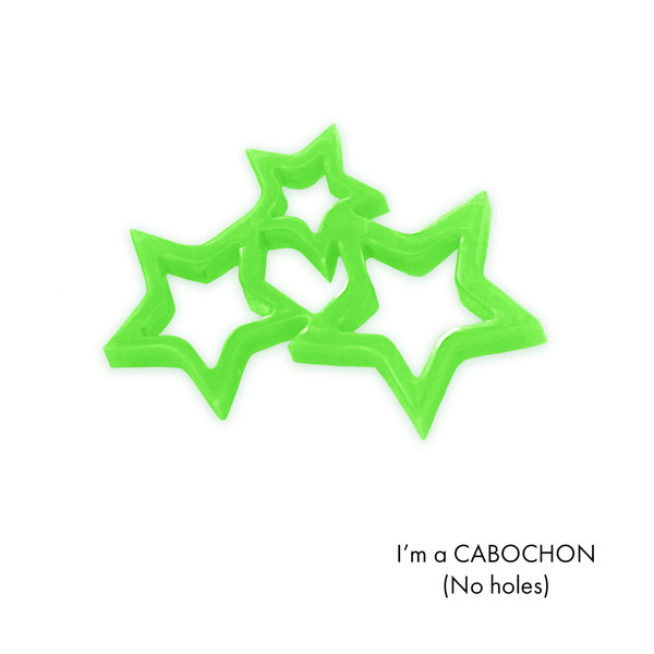 Cabochon Trio star laser cut