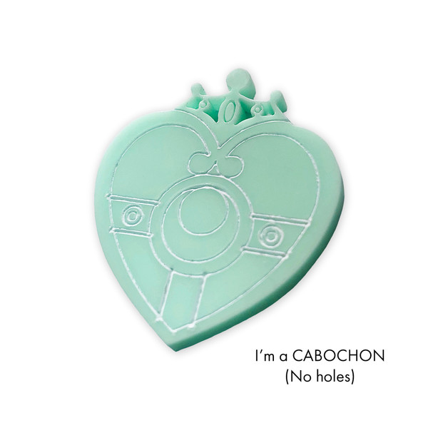 Cabochon Cosmic heart Sailor moon laser cut