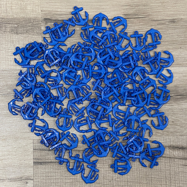 100 x blue anchor charms, EX STOCK