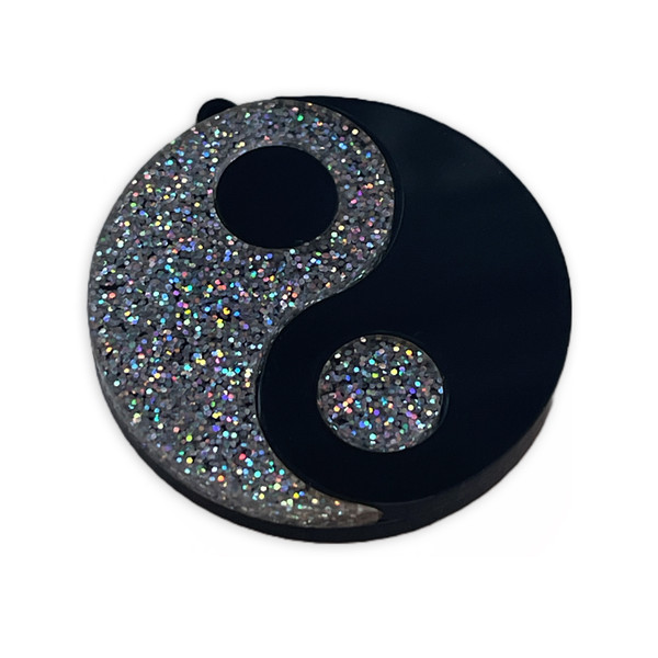 Yin Yang deluxe laser cut charm