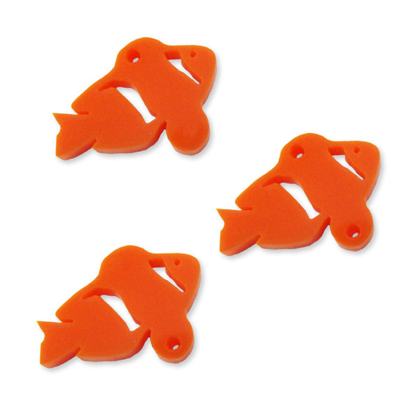 8 Clown fish link shapes, 2cm
