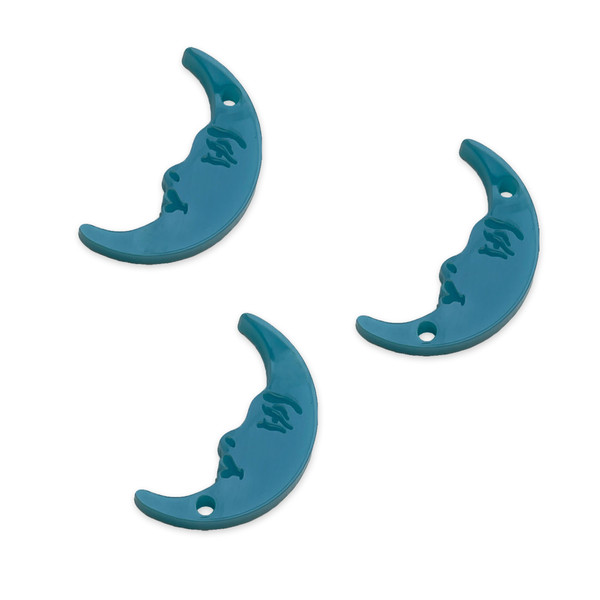 8 Moon face link shapes, 2cm