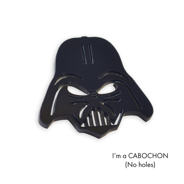 Cabochon Darth Vader laser cut