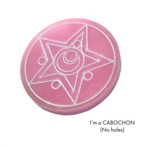 Cabochon Crystal star Sailor moon laser cut