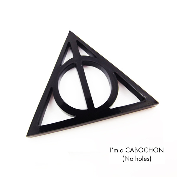 Cabochon Deathly Hallows Harry potter Laser cut