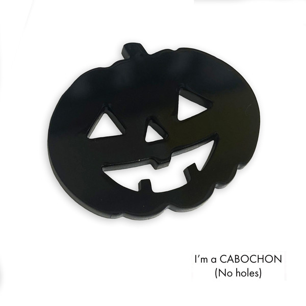 Cabochon Kawaii face Pumpkin laser cut