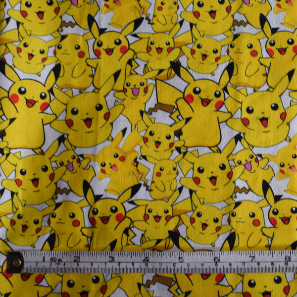 Pikachu fabric offcut