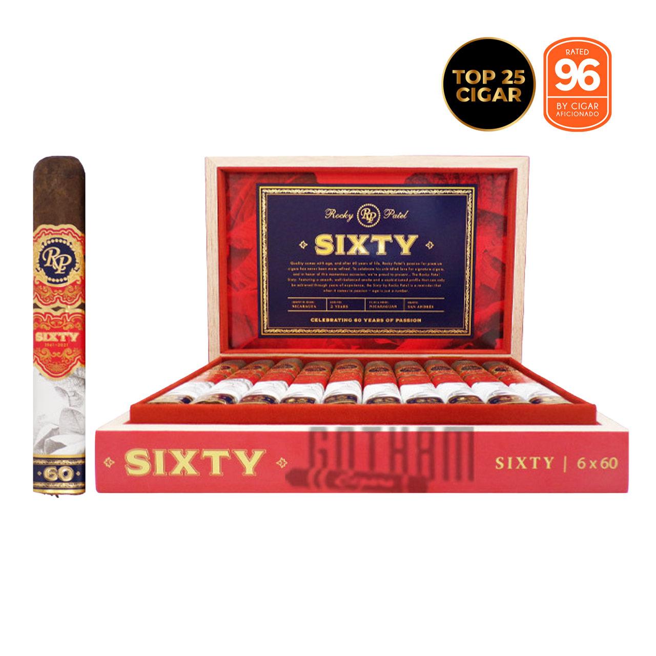 Sixty by Rocky Patel | Premium 60th Anniversary Cigars