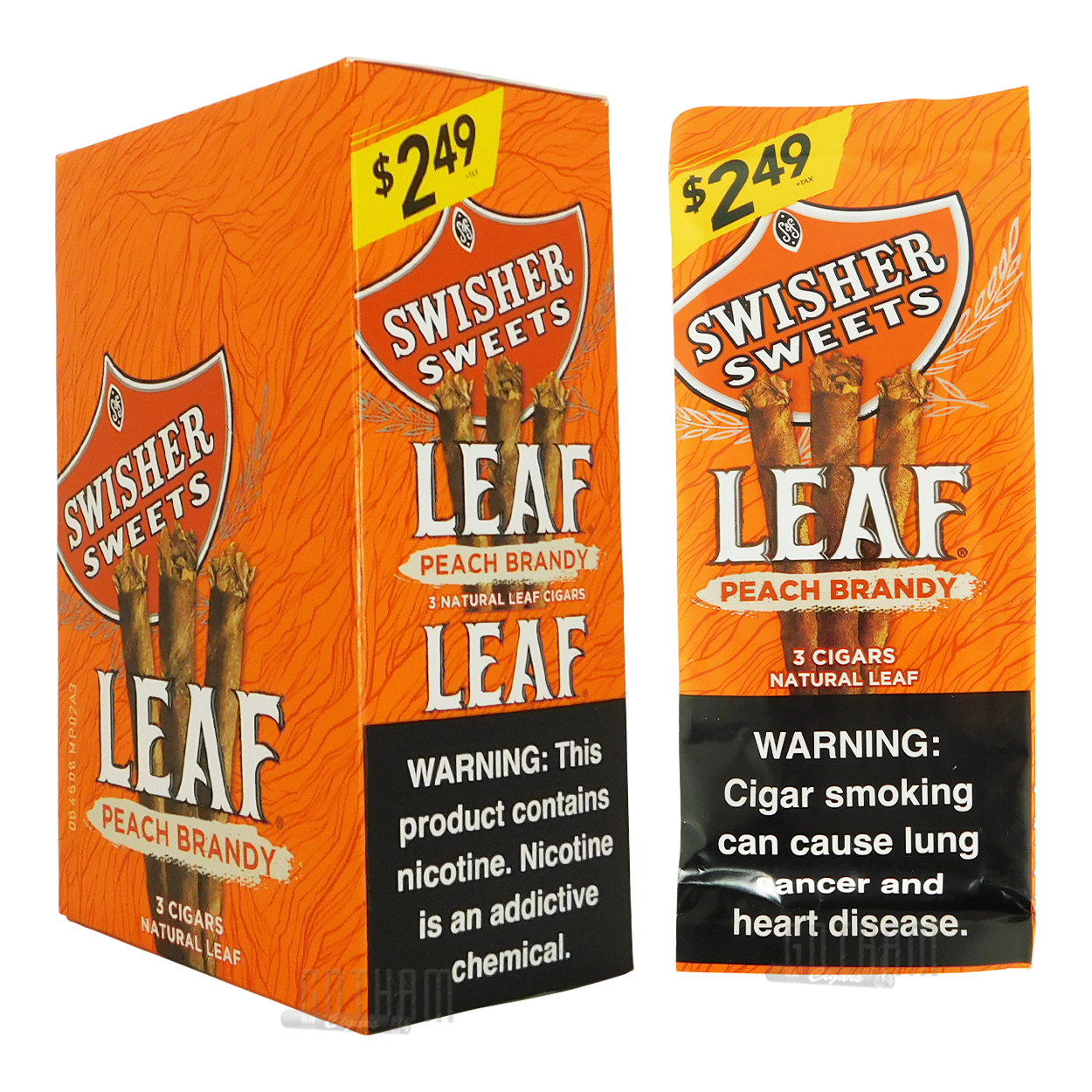 Swisher Sweets Leaf Peach Brandy | Gotham Cigars