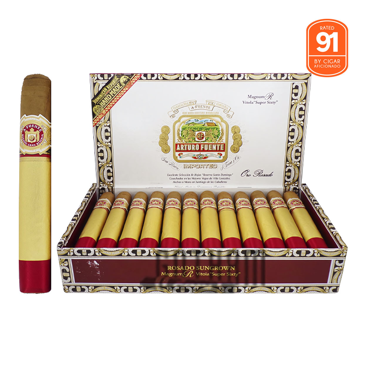 洋楽 Gentlemen X Smooth & Soft 1994 Mega Rare Arturo Fuente Rosado Sun Grown Magnum R Super Sixty | Bold Toro
