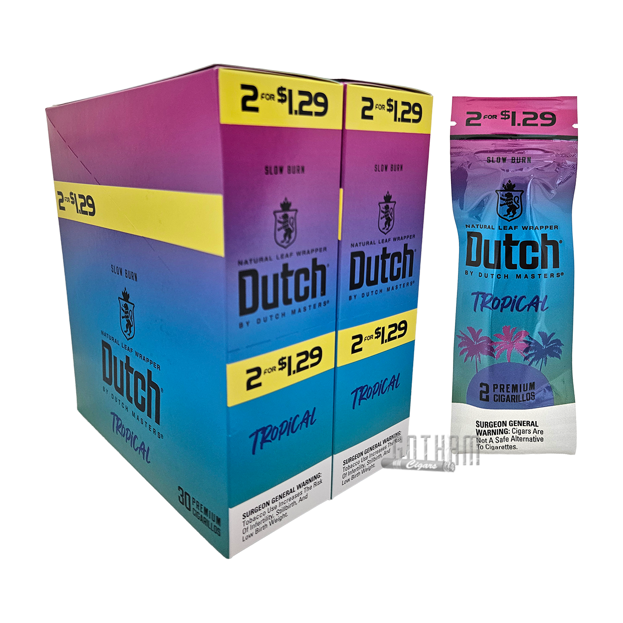 dutch tobacco flavors Dutch Masters Cigarillos Tropical