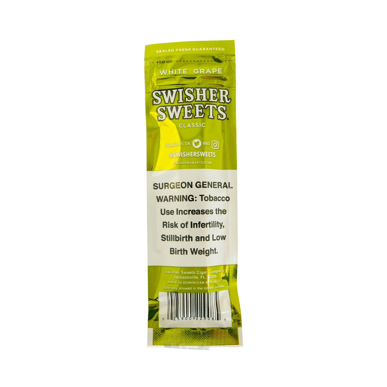 Swisher Sweets Cigarillos White Grape | Gotham Cigars