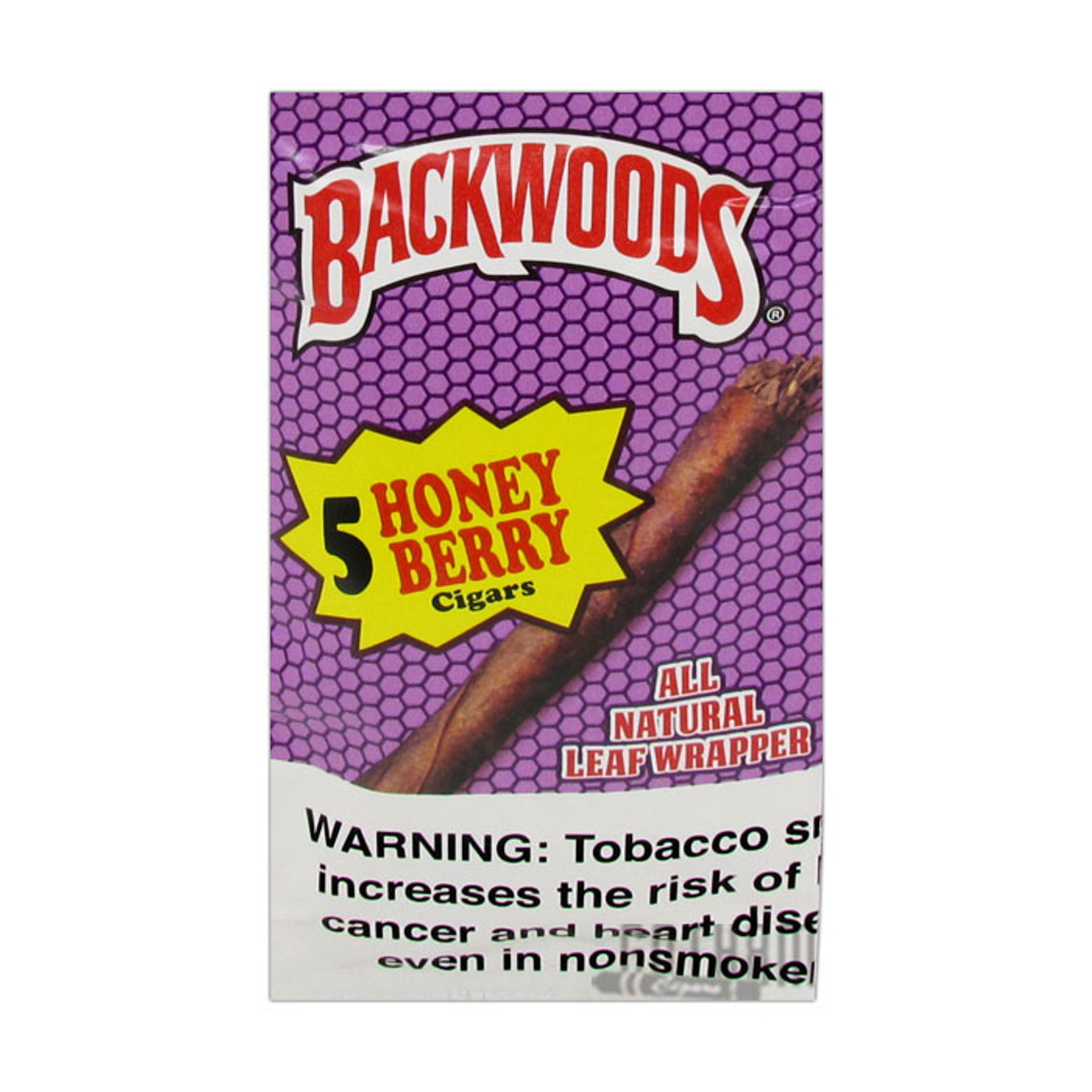 Honey Bourbon Backwoods Cigars, Machine Made Cigars