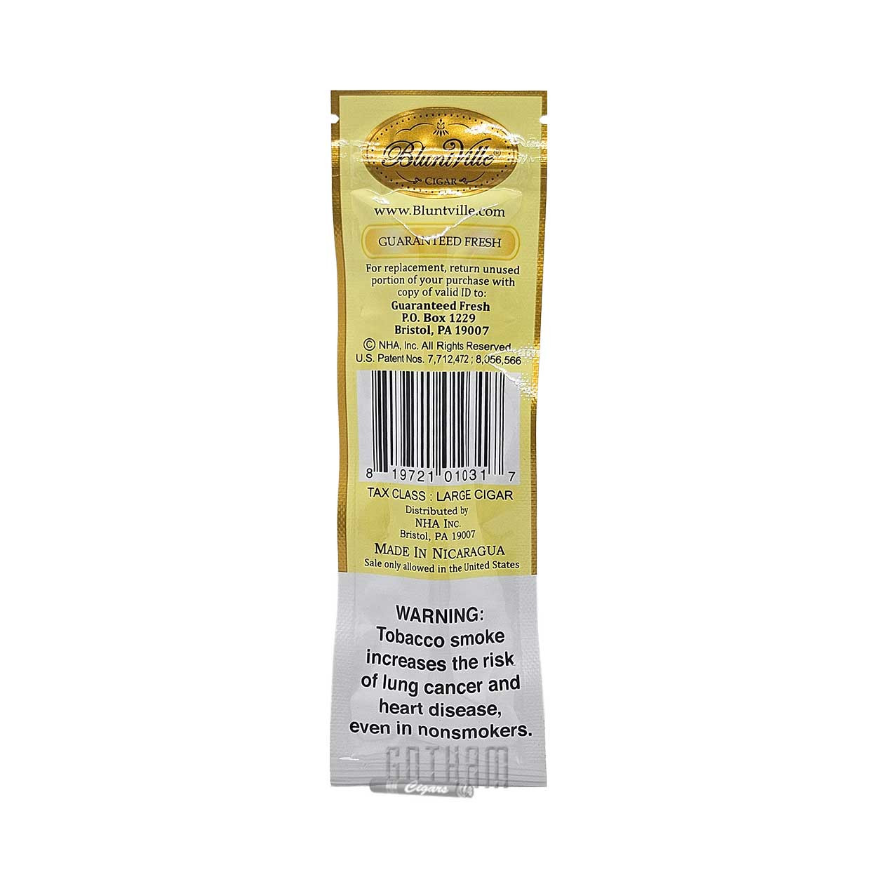 vanelle tobacco Bluntville Cigar Vanilla