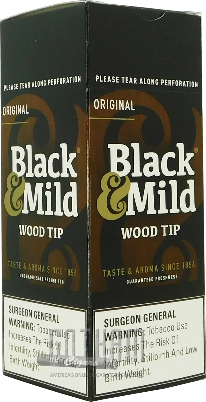Black mild wood tip upright gotham cigars