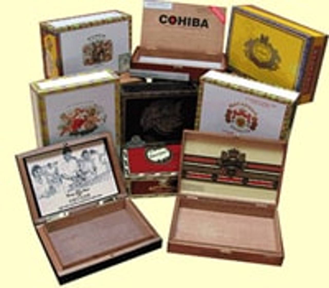 Mini Empty Cigar Boxes 3-Pack