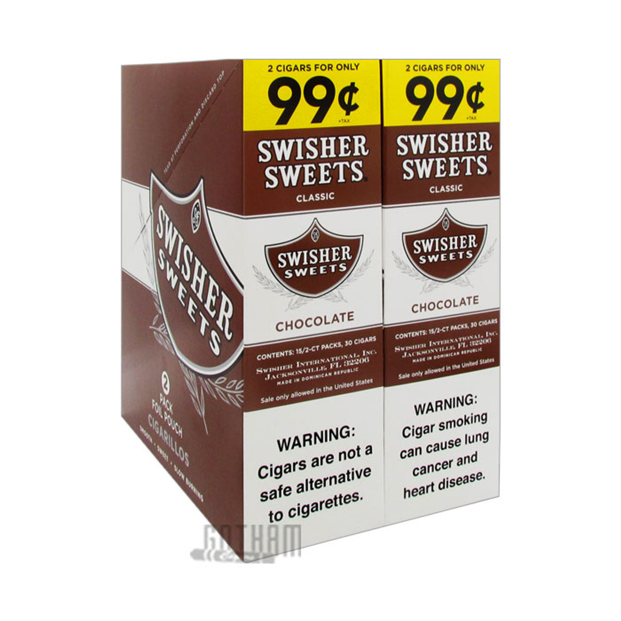 Swisher Sweets Cigarillos Chocolate | Gotham Cigars