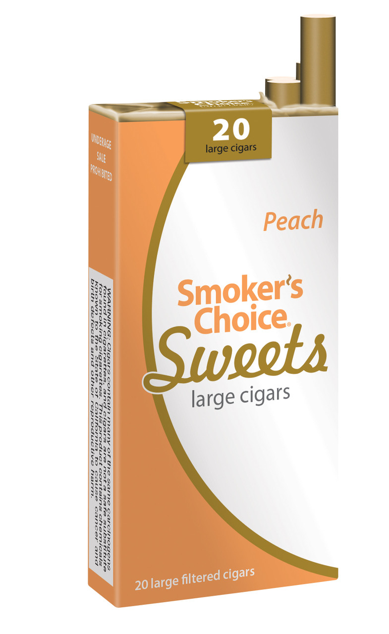 Smoker's Choice Sweets Large Cigars Peach Gotham Cigars