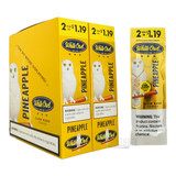 White Owl Cigarillos Pineapple box and foilpack