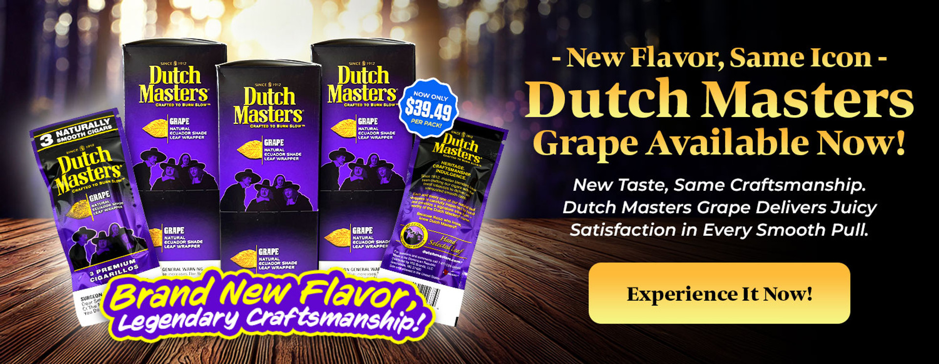 New Flavor, Same Icon Dutch Masters Grape Available Now!