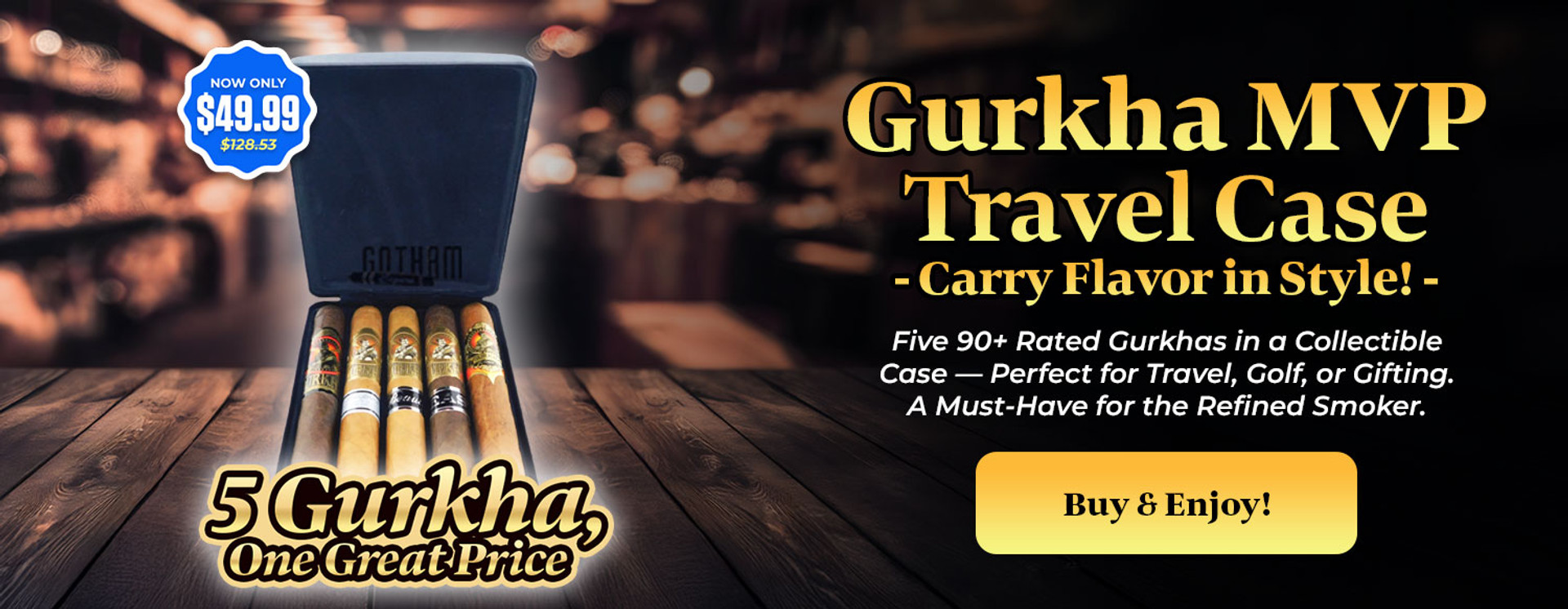 Gurkha MVP Travel Case -Carry Flavor in Style!-