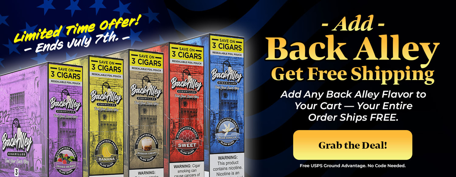 ADD BACK ALLEY, GET FREE SHIPPING