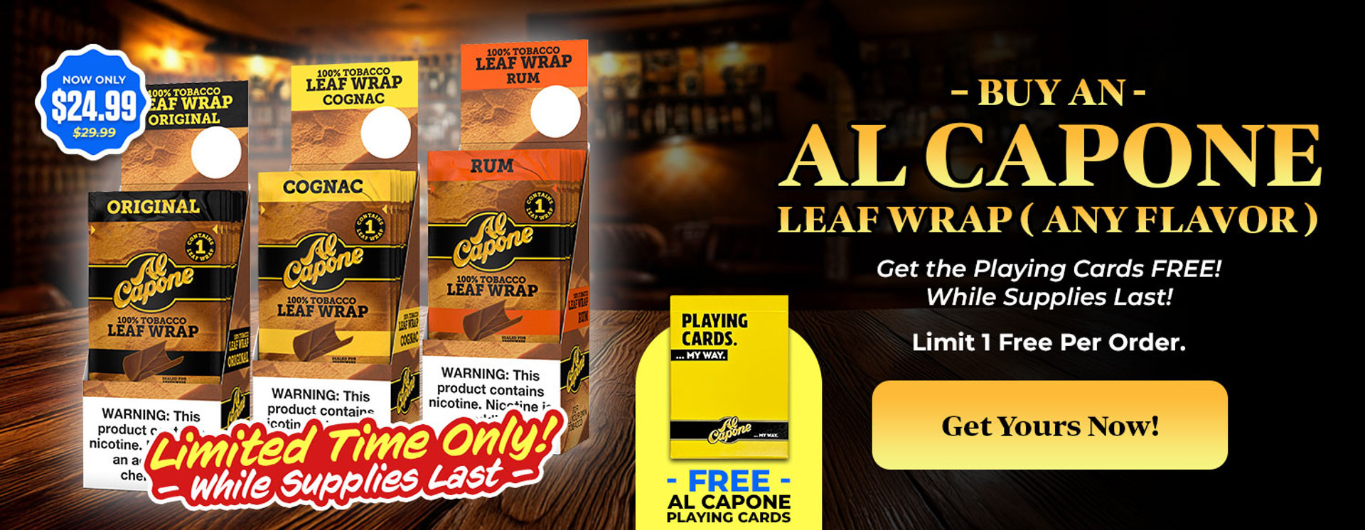 BUY AN AL CAPONE LEAF WRAP (ANY FLAVOR)