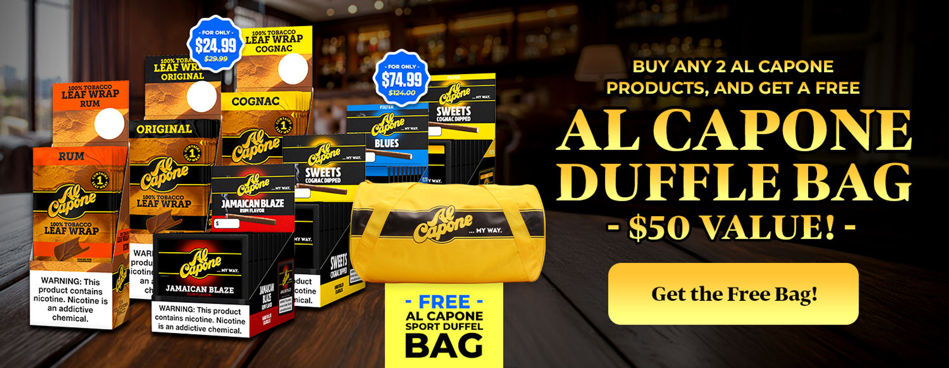 Free Al Capone Duffle Bag
