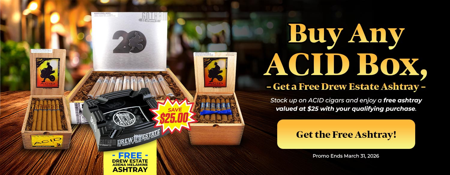 Buy Any ACID Box, Get a Free Drew Estate Ashtray