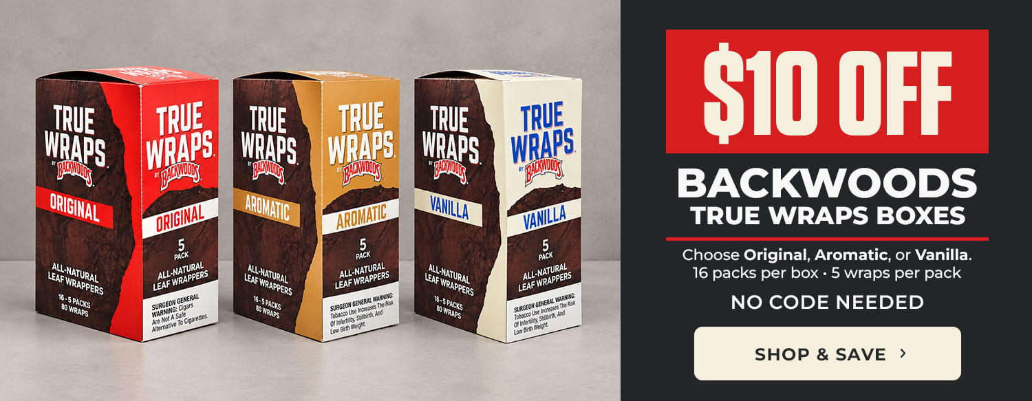 Backwoods True Wraps Discount Promotion!