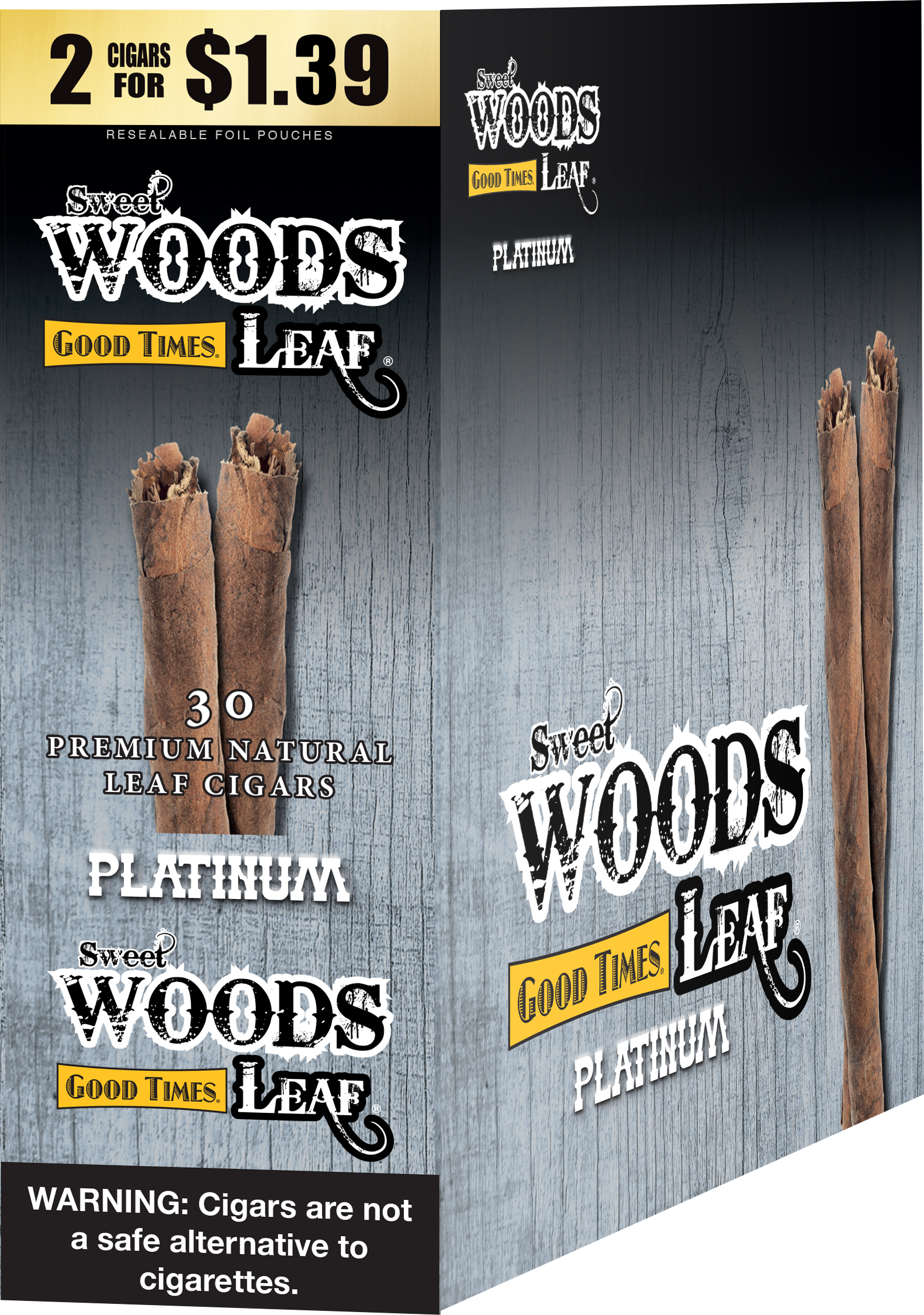 GOOD TIME SWEET WOODS PLATINUM- 2/$1.39 15/2pk