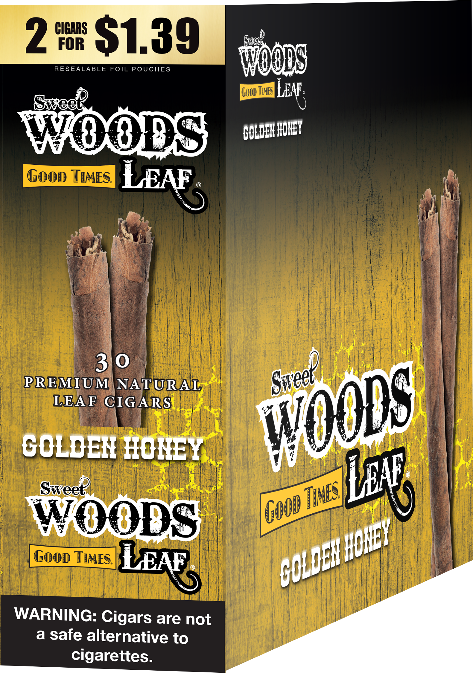 GOOD TIME SWEET WOODS GOLDEN HONEY - 2/$1.39 15/2pk
