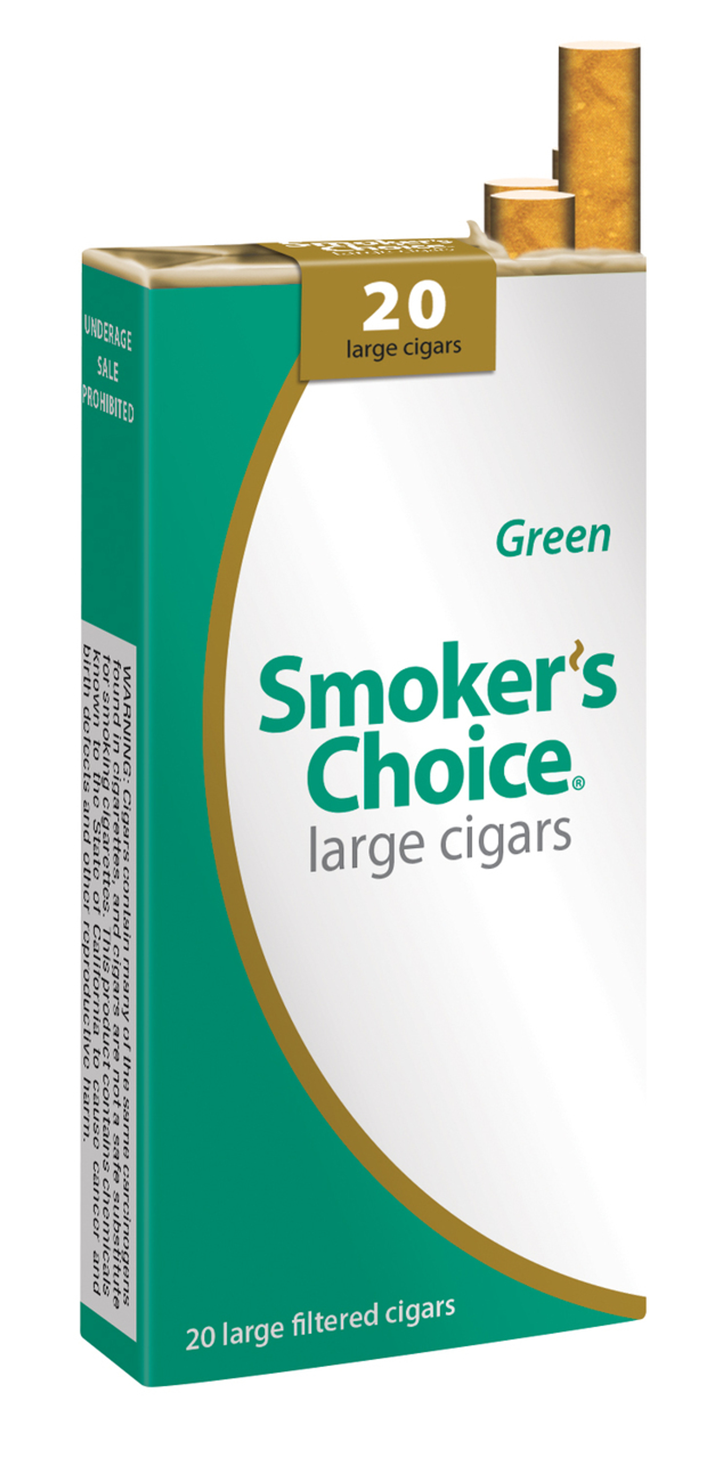 Smoker's Choice Filtered Large Cigars Green Gotham Cigars