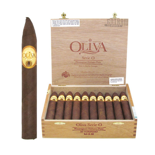 Oliva Serie O Torpedo Open box and Stick