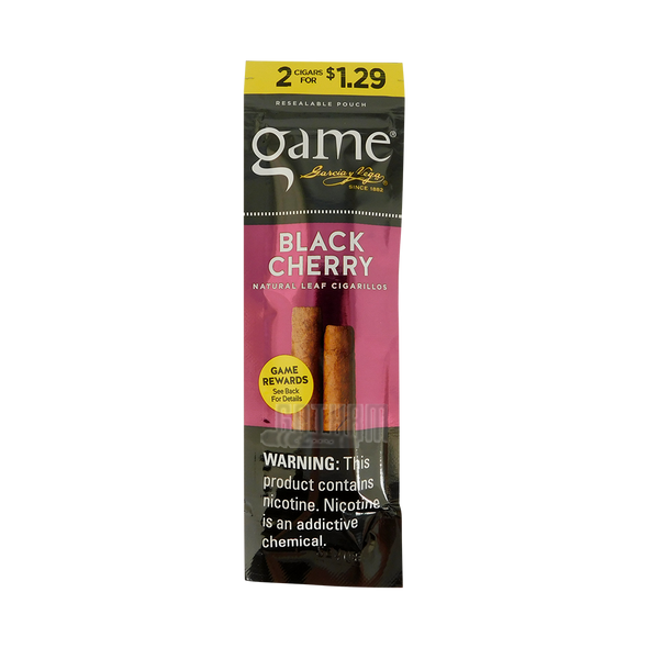 Game Cigarillos Black Cherry Foil Pack