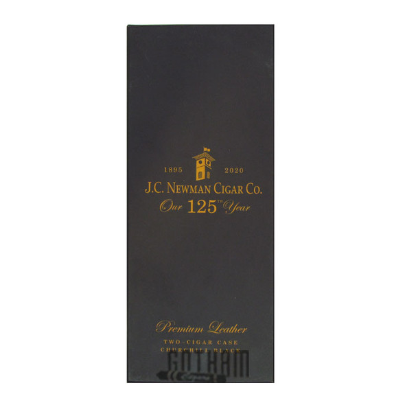 J.C. Newman Premium Two Cigar Case Black