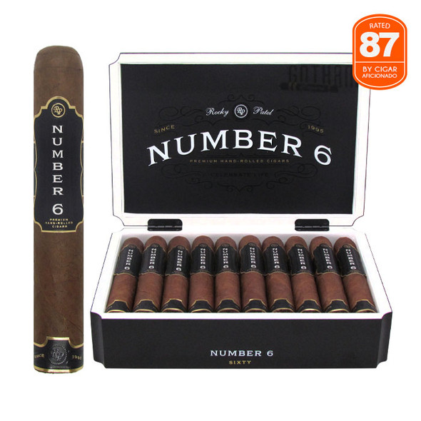 Rocky Patel Number 6 Sixty open box and stick